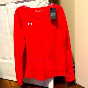 UNDER ARMOUR WOMEN HUSTLE FLEECE CREW